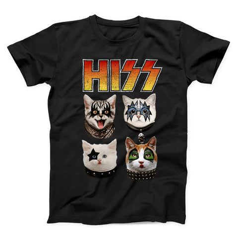 Hiss Funny Metal Cat Shirt