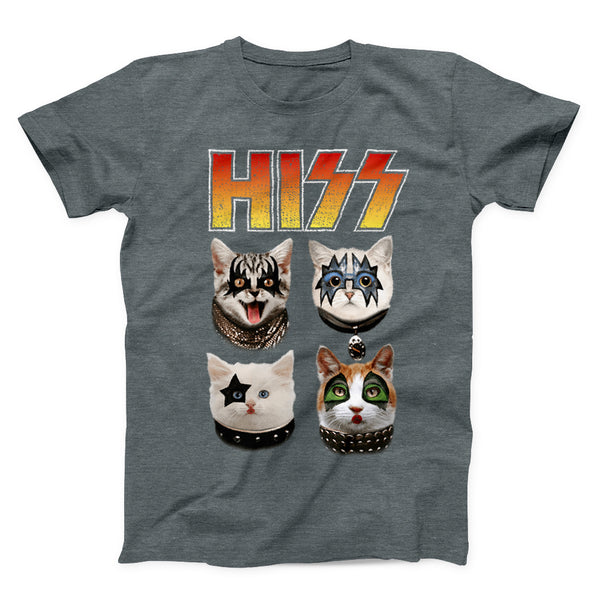Hiss Funny Metal Cat Shirt