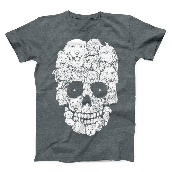 Dogs in skull Halloween funny shirt