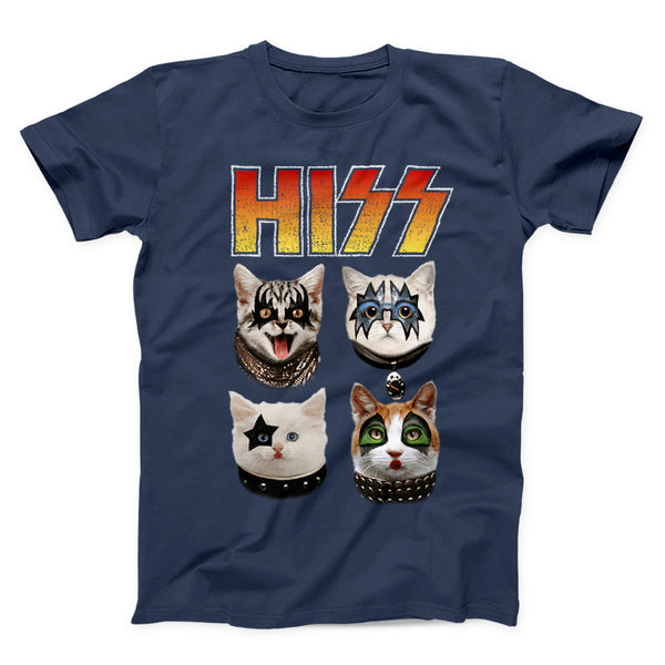Hiss Funny Metal Cat Shirt